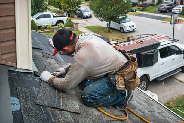 Professional Gutter Installation technician working in Grandy, NC